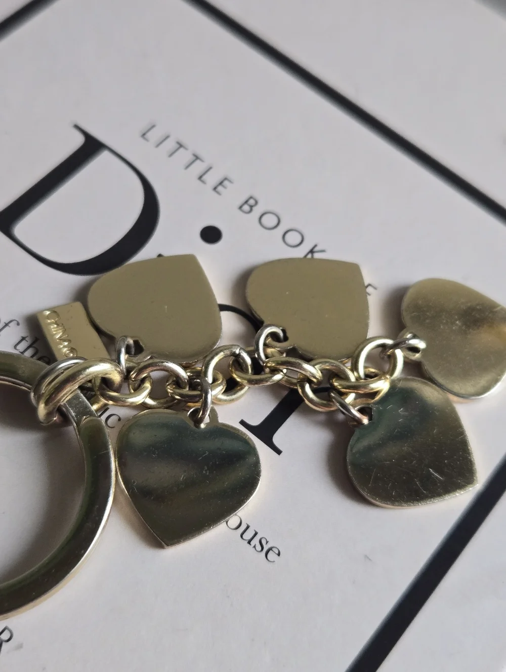 GUC Coach Multicolor Heart Charm Keychain